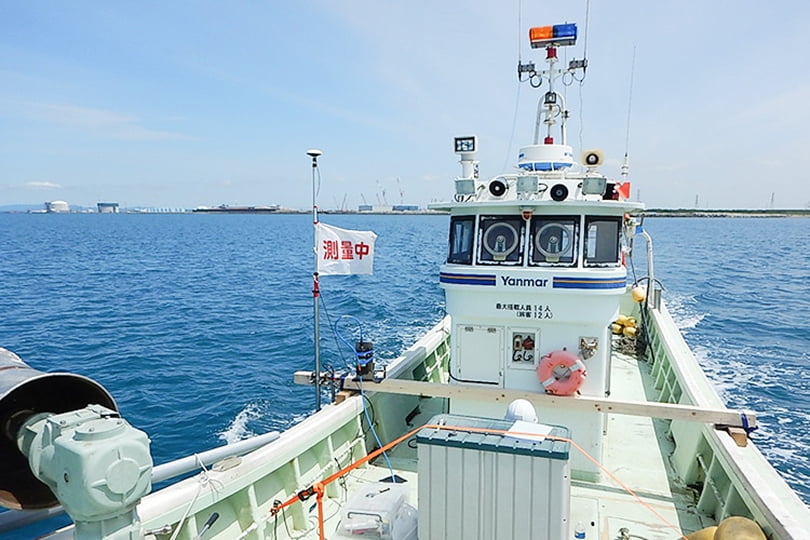 単素子（多素子）による音響測深の写真（２）